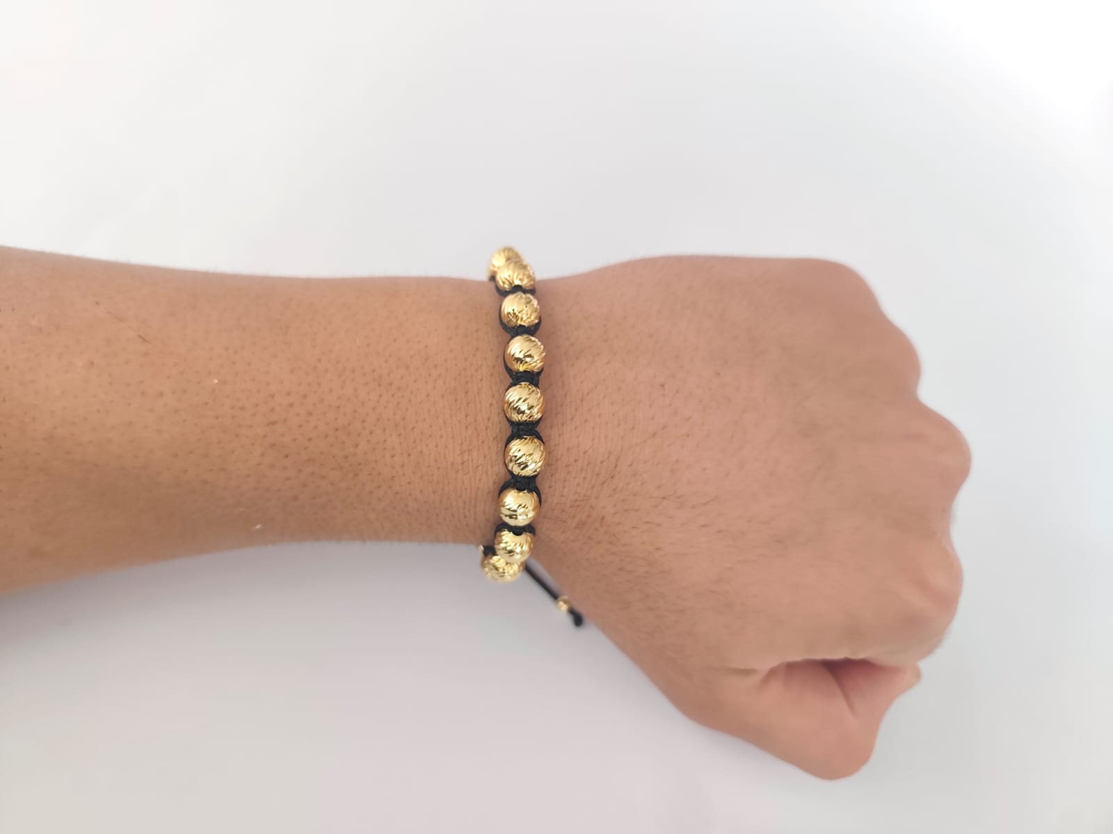 MANILLA DE 12 BALINES EN ORO LAMINADO